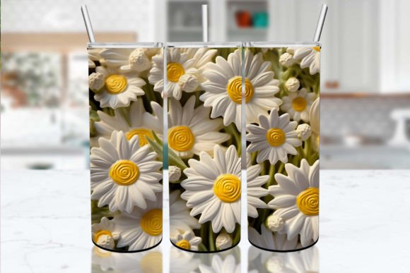 3D Daisy Flower Tumbler Wrap: A Strategic Tool for Creative Expression and Branding