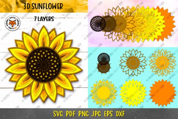 3D Sunflower Mandala Paper Cut SVG: A Creative Tool for Digital and Physical Artistry