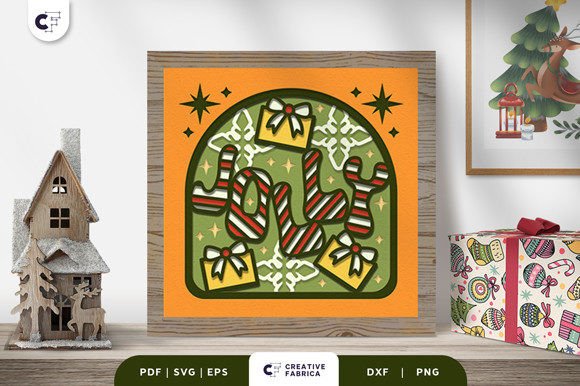 Christmas Jolly Sign 3D Paper Cut SVG: A Festive Creation for All