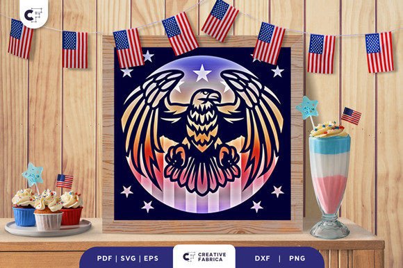 Eagle American Flag 3D Shadow Box: A Modern Expression of Patriotism