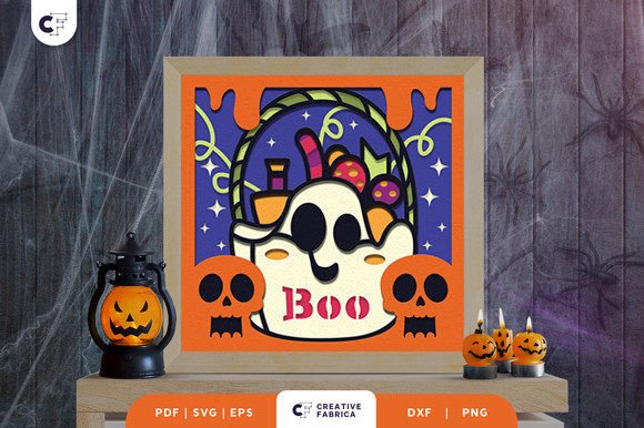 Halloween Sweets 3D Layered Paper Cut