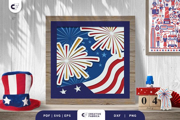 Independence Day Firework 3D Paper Cut: A Patriotic Craft for Celebrations