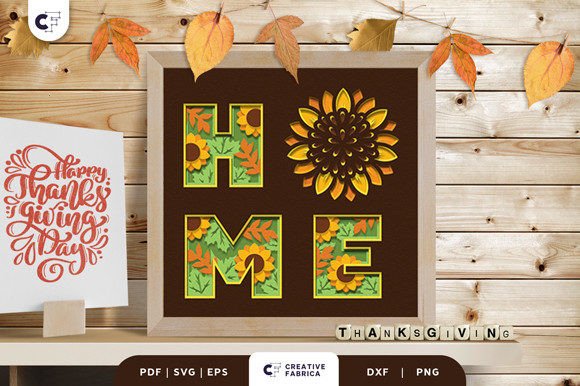 Sunflower HOME 3D Layered Paper Cut: A Captivating Addition to Your Space