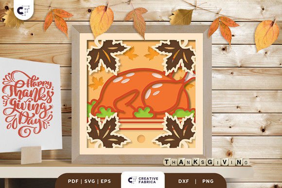 Thanksgiving Turkey 3D Shadow Box: A Unique Addition to Your Holiday Decor