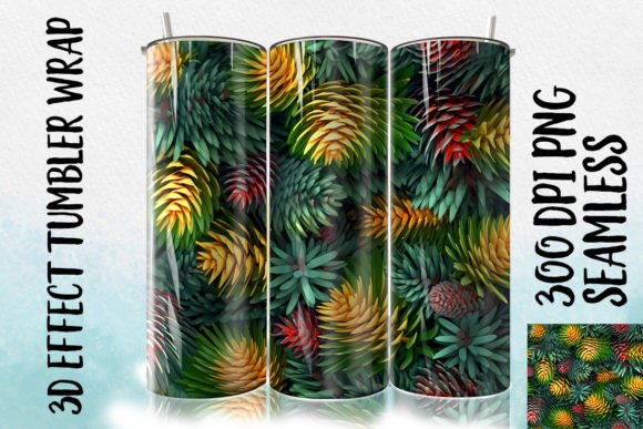Understanding the 3D Fir Needle Tumbler Wrap 1: A Digital Design for Creative Projects