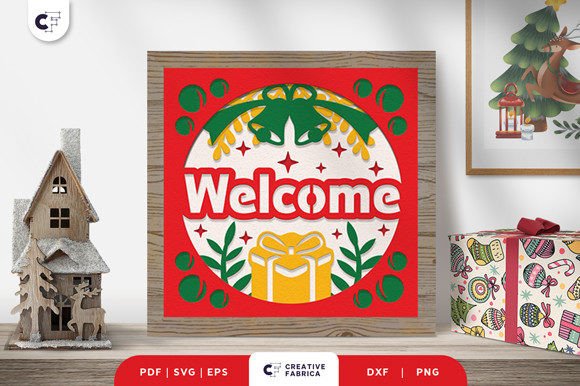 Welcome Home Sign 3D Paper Cut SVG: A Creative Way to Celebrate the Holidays