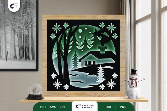 Winter Village 3D Layered Paper Cut: A Creative Way to Bring Winter Magic into Your Home